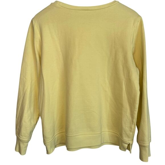 GAP Women’s Medium Yellow Logo Sweatshirt Classic Crew Pullover - Picture 3 of 5